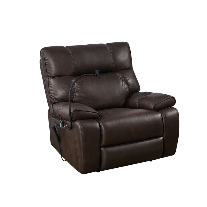 Recliner Chair With Phone Holder, Electric Power Lift Recliner Chair With 2 Motors Massage And Heat For Elderly, 3 Positions, 2 Side Pockets, Cup Holders