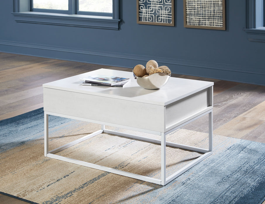 Deznee - White - Lift Top Cocktail Table