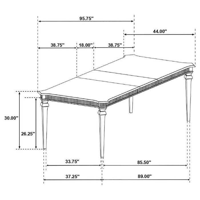 Evangeline - Extension Leaf Dining Set