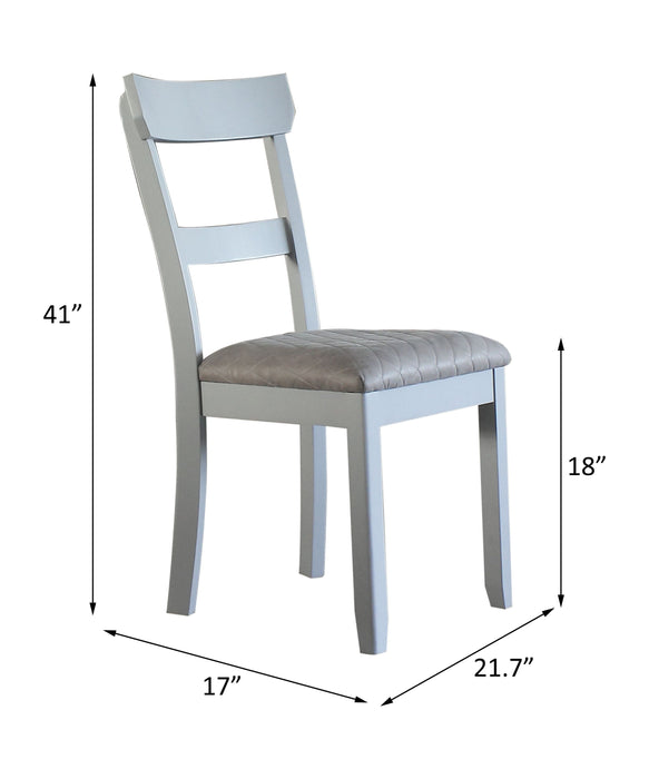 House Marchese - Two Tone Side Chair (Set of 2) - Gray / Pearl Gray