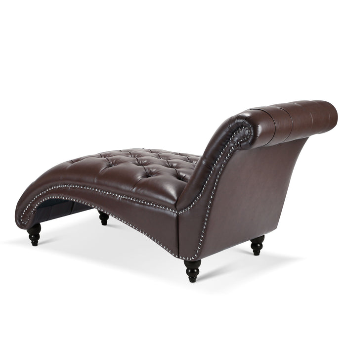 Tufted Armless Chaise Lounge