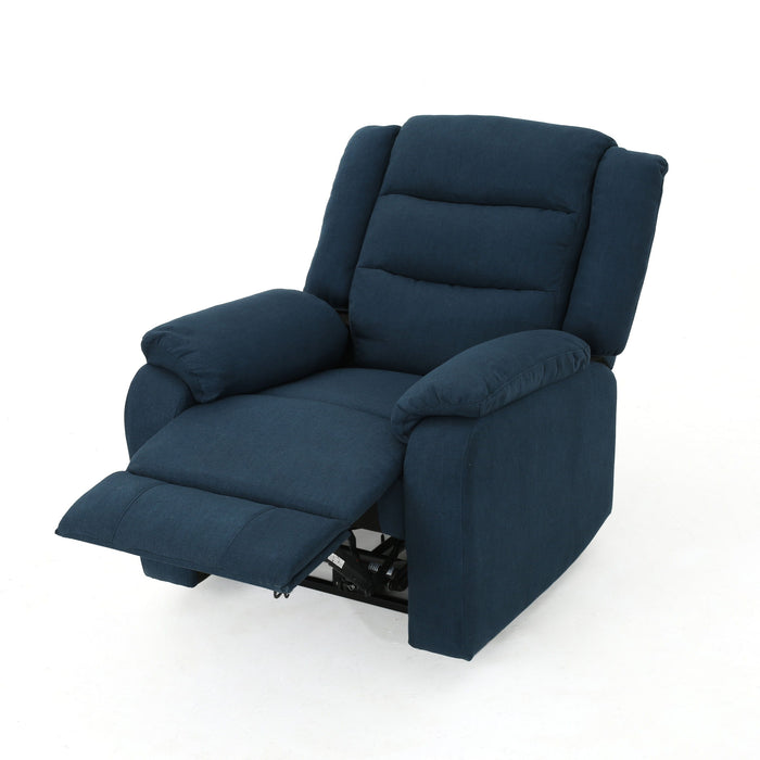 Wide - Power Standard Recliner - Navy Blue