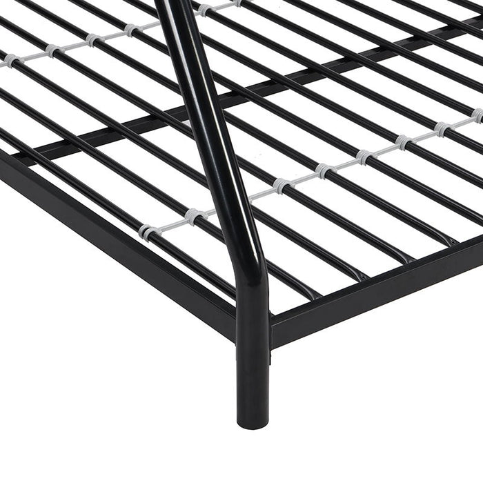 Twin Over Full Metal Bunk Bed - Black