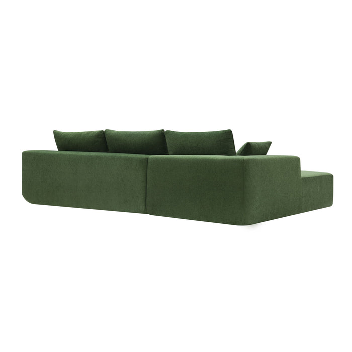 Modular Sectional Living Room Sofa Set, Modern Minimalist Style Couch, Upholstered Sleeper Sofa For Living Room, Bedroom, Salon, 2 Piece Free Combination, L-Shape