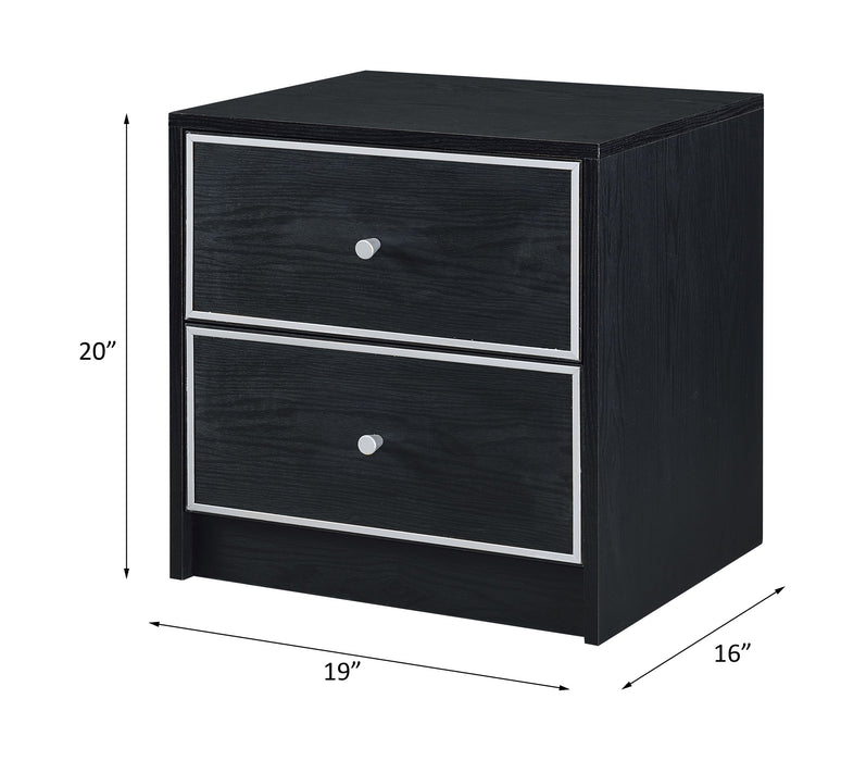 Jabir - Accent Table With Variety / Selection - Black / Silver