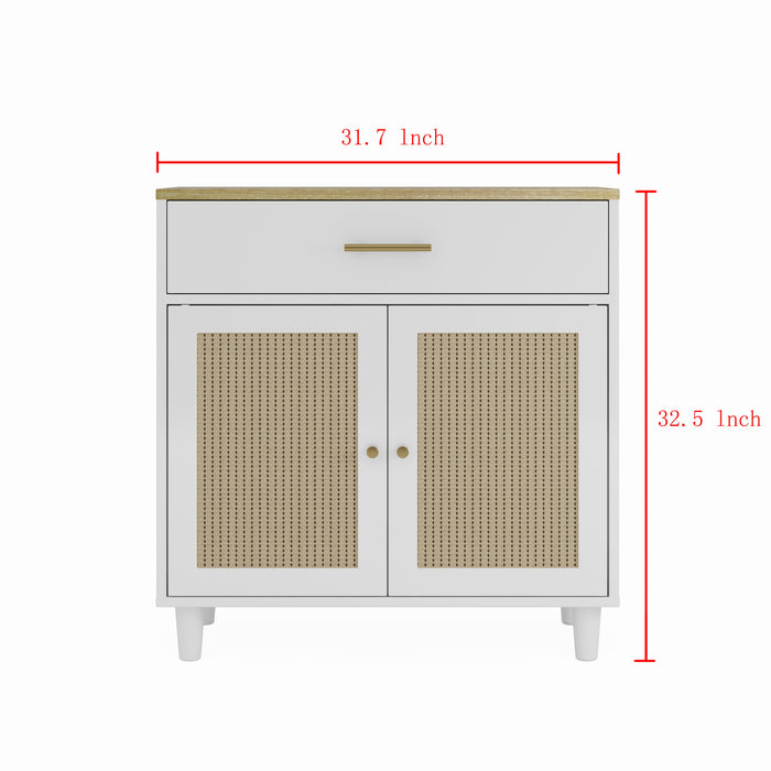 Cat Litter Box Enclosure With Scratch Pad, Hidden Litter Box Furniture, Wooden Pet House Sideboard, Storage Cabinet, Fit Most Cat And Litter Box, For Living Room Bedroom Office - White / Light Brown