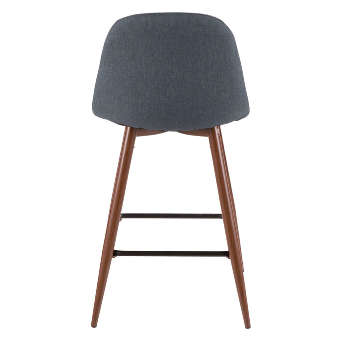 Pebble - Mid Century Modern Counter Stool (Set of 2)