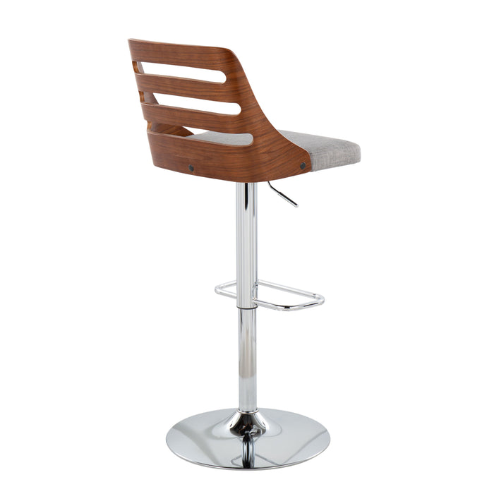 Trevi - Mid Century Modern Adjustable Barstool With Swivel