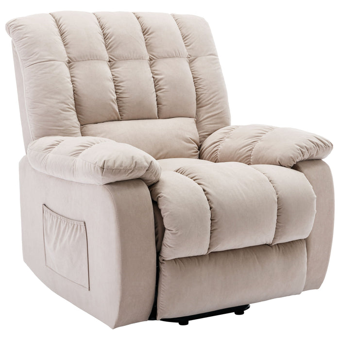 Massage Recliner Chair Electric Power Lift Recliner Chairs With Heat, Vibration, Side Pocket For Living Room Bedroom