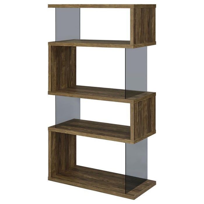 Emelle - 4-Shelf Bookcase With Glass Panels