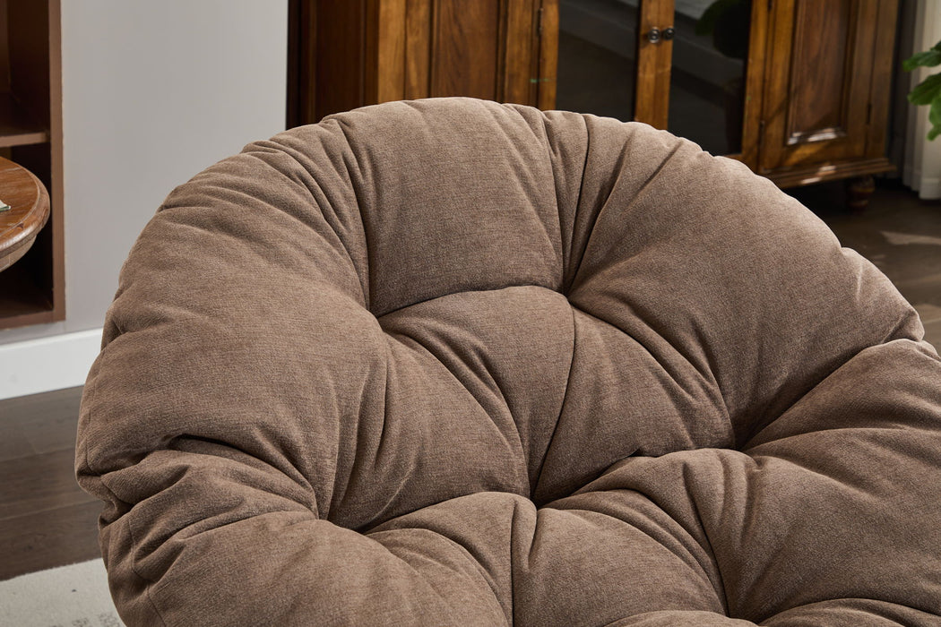 Oversized Swivel Accent Chair, 360 Swivel Barrel Chair, Papasan Chair For Living Room Bedroom