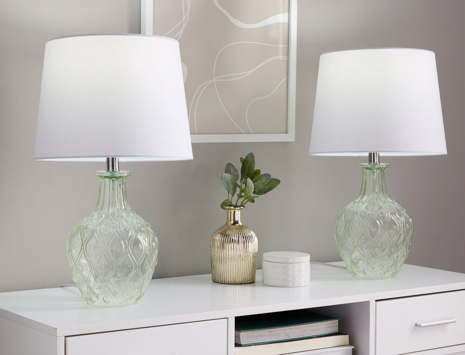 Gloria - Round Contemporary Lamp (Set of 2)