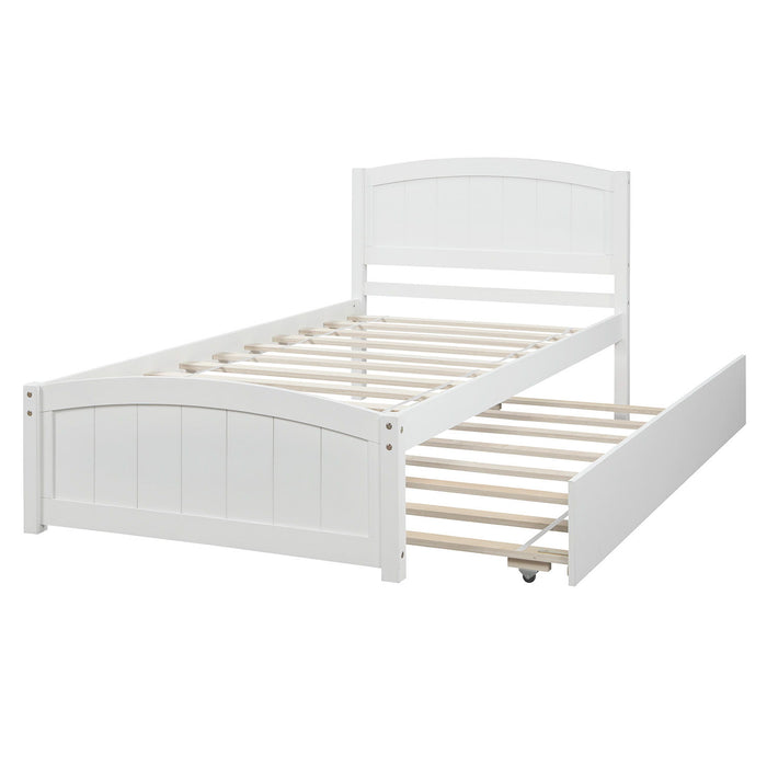 Platform Bed With Trundle