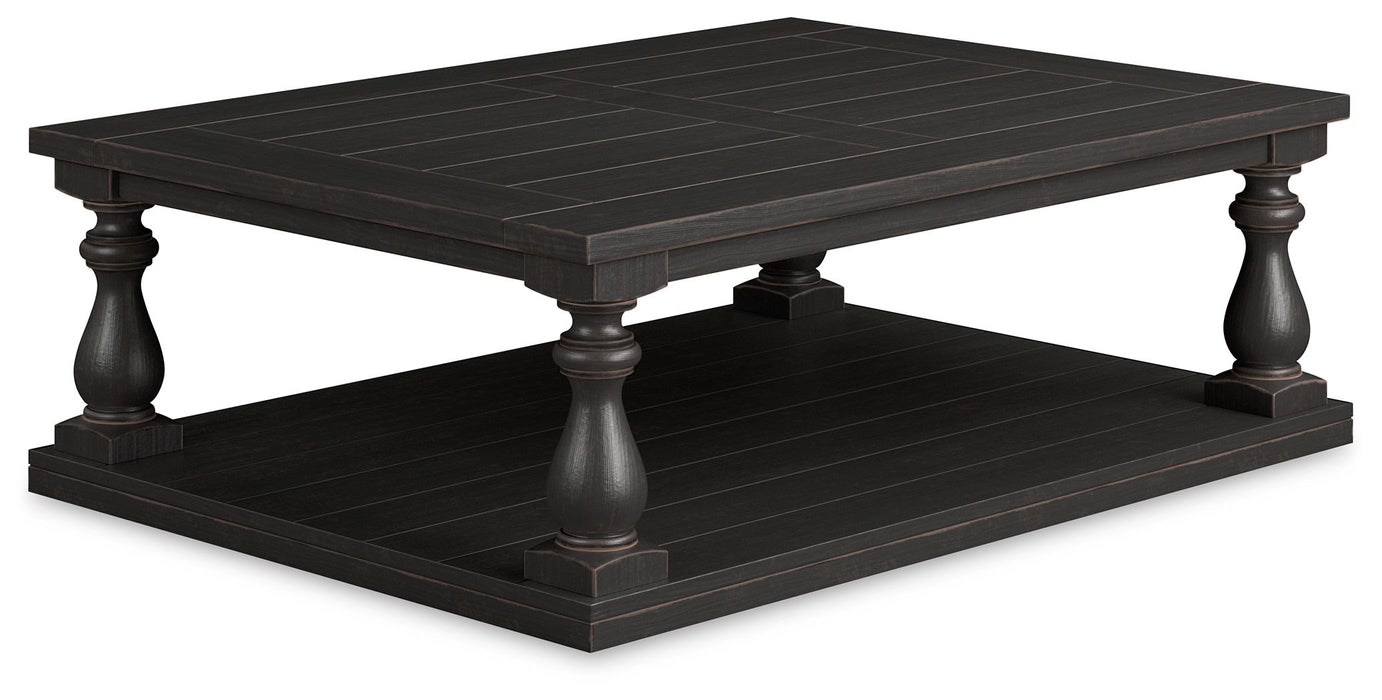 Mallacar - Black - Rectangular Cocktail Table