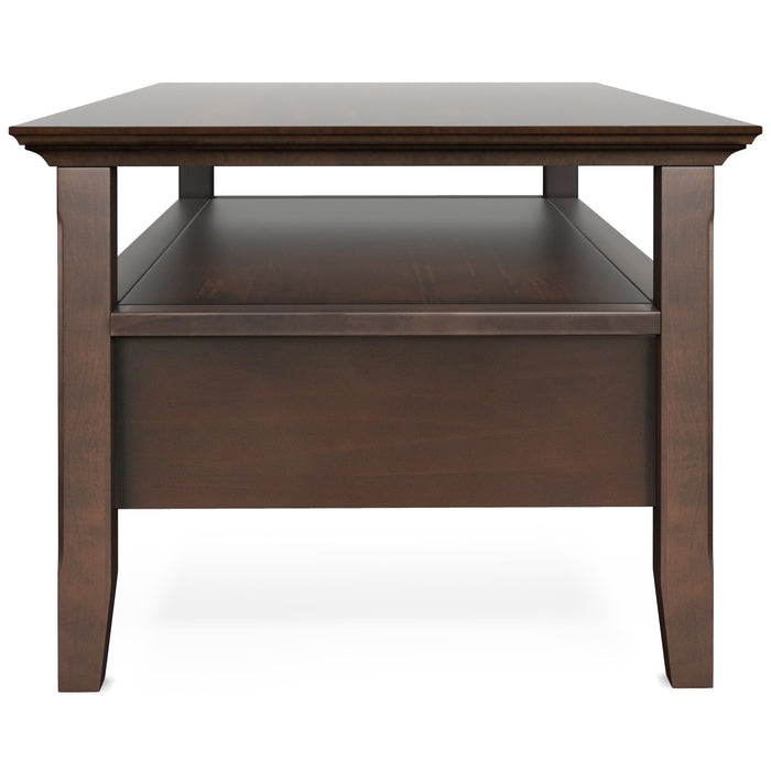 Acadian - Coffee Table with Drawer - Brunette Brown