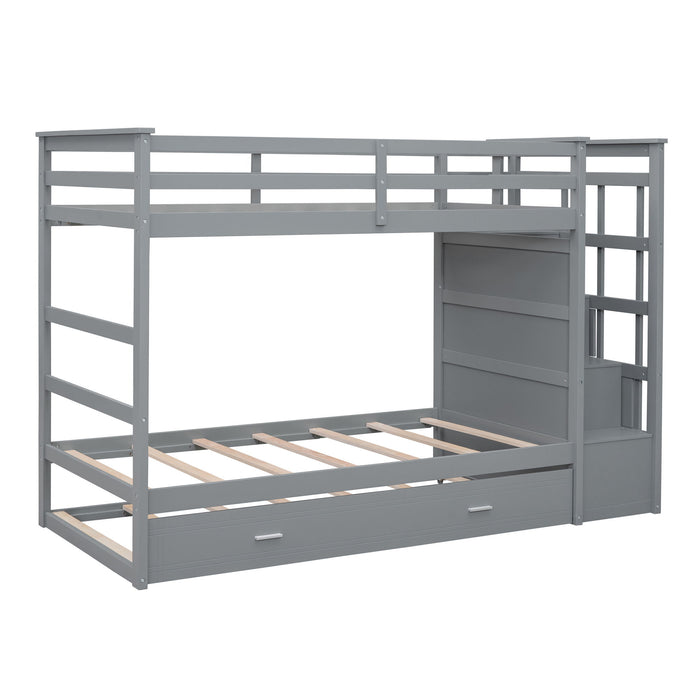 Bunk Bed With Trundle And Staircase