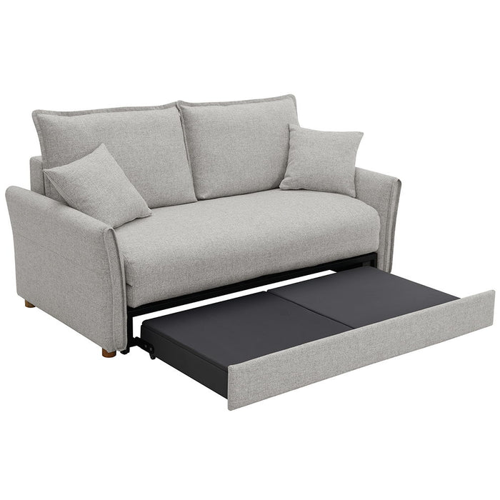 Oran - Sofa With Sleeper - Gray Chenille