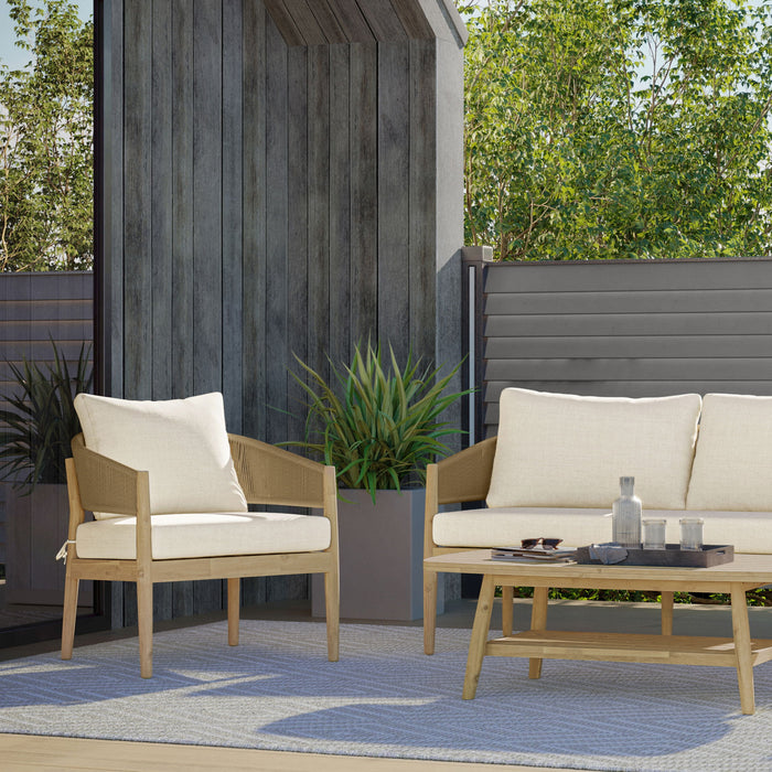 Bayshore - Outdoor Conversation Chair (Set of 2) - Natural