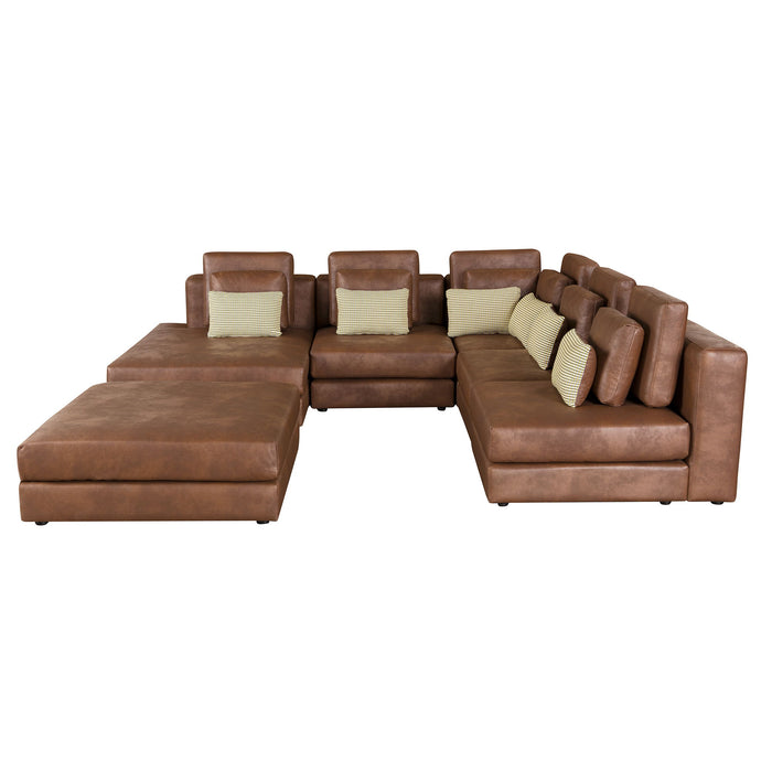 Modular Sectional Sofa Corner Sofa Chaise Lounge With Movable Ottoman For Living Room