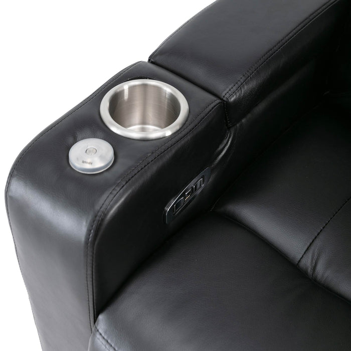 Premium Power Recliner With Storage Arms, Cupholders, Swivel Tray Table And Cell Phone Stand