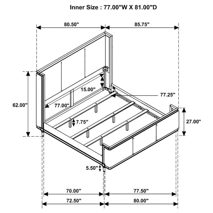 Alderwood - Upholstered Panel Bed