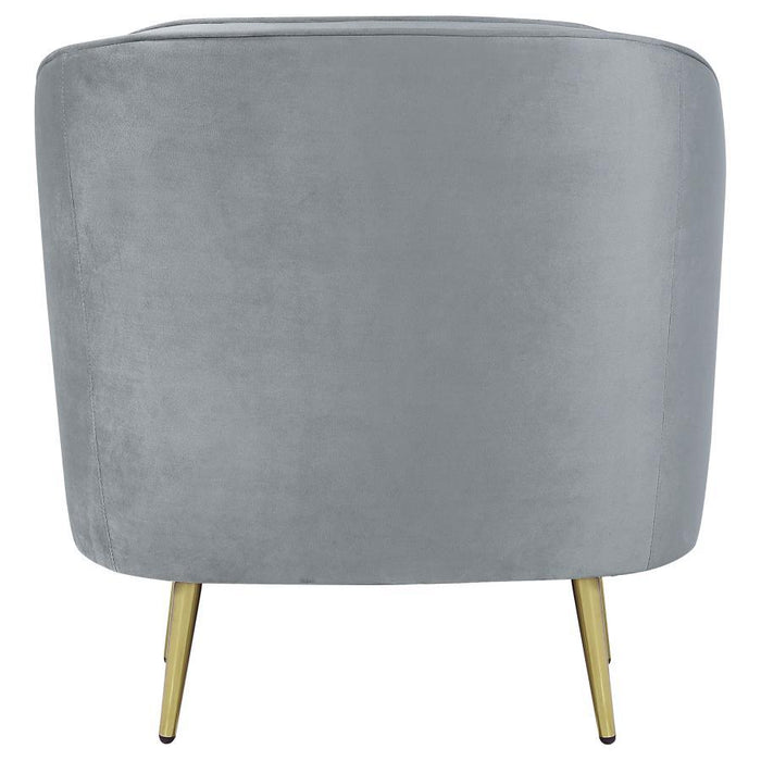 Sophia - Upholstered Channel Tufted Barrel Accent Chair