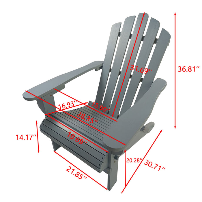 Outdoor Or Indoor Adirondack Chair - Walnut