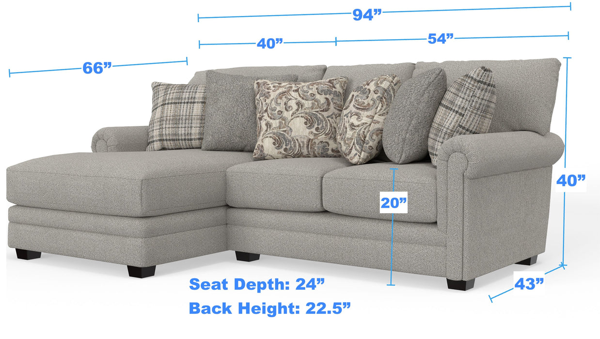 Livingston - Sectional With Comfort Coil Seating And Accent Pillows