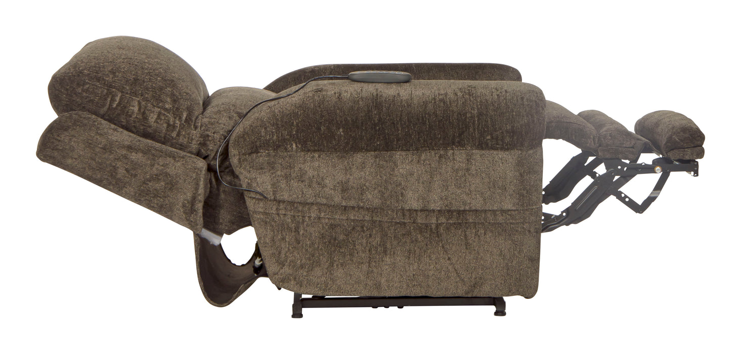 Warner - Power Headrest With Lumbar Power Lay Flat Recliner