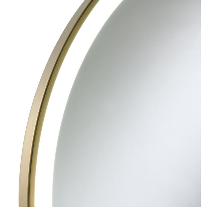 Jocelyn - Round LED Vanity Mirror White Marble Base