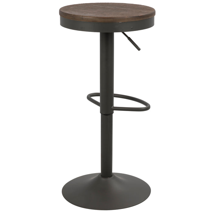 Dakota - Industrial Adjustable Barstool (Set of 2)