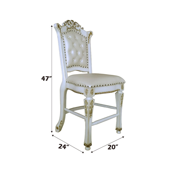 Vendome - Antique Counter Height Chair (Set of 2) - White