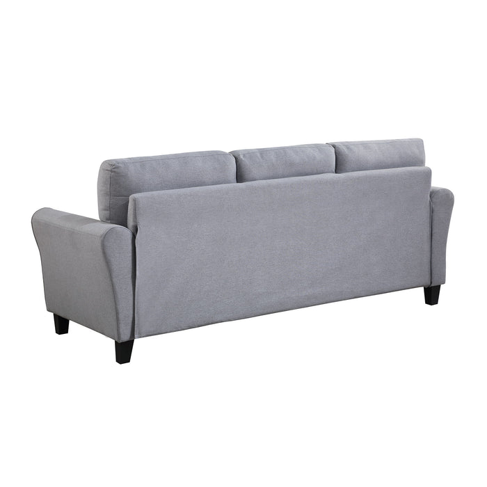 Modern Living Room Sofa Linen Upholstered Couch Furniture For Home Or Office