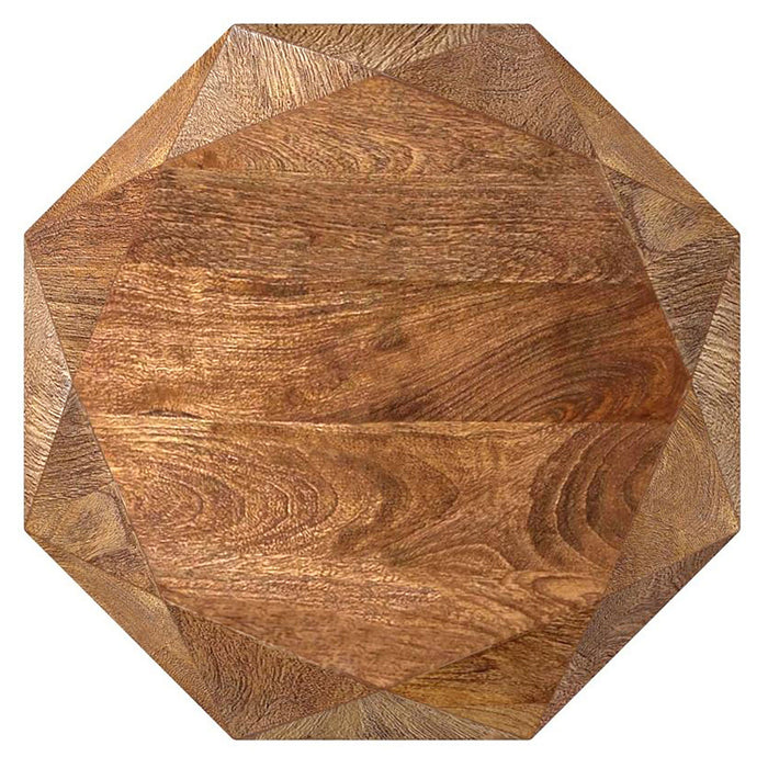 Jacinto - Octagonal Solid Mango Wood Side Table