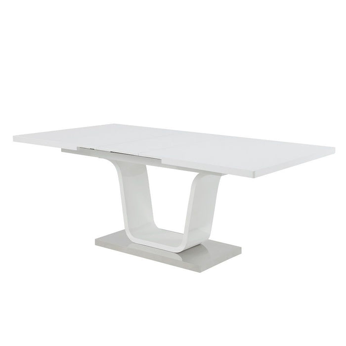 Kamaile - Dining Table With Leaf - White High