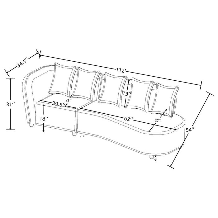 Fayette - Upholstered Sectional Sofa