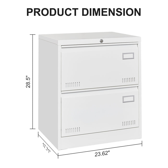 Filing Cabinet Lateral File Cabinet 3 Drawer, Locking Metal File Cabinets Three Drawer, Office Filing Cabinet With Lock Drawers For Home Office