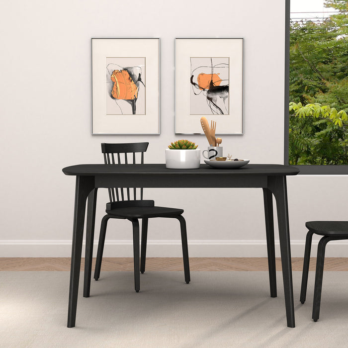 Solid Wood Dining Table, Timeless Elegance For Your Dining Space - Black