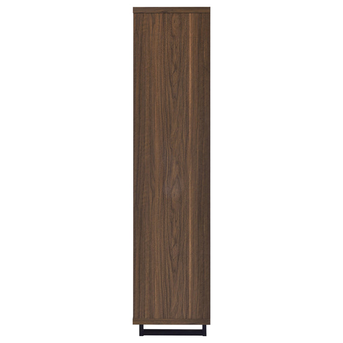 Maddox - 3 Shelf Cabinet Bookcase - Walnut