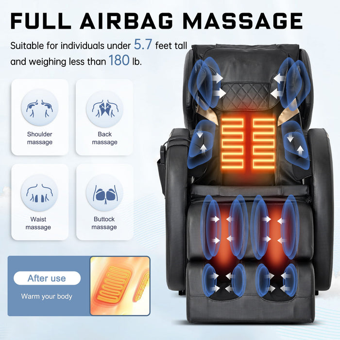 Massage Chair Recliner With Zero Gravity With Full Body Air Pressure