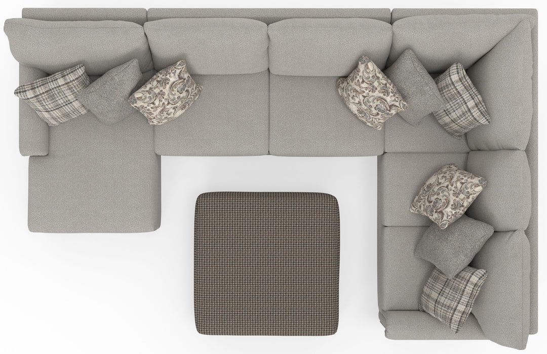 Livingston - Sectional With Comfort Coil Seating And Accent Pillows