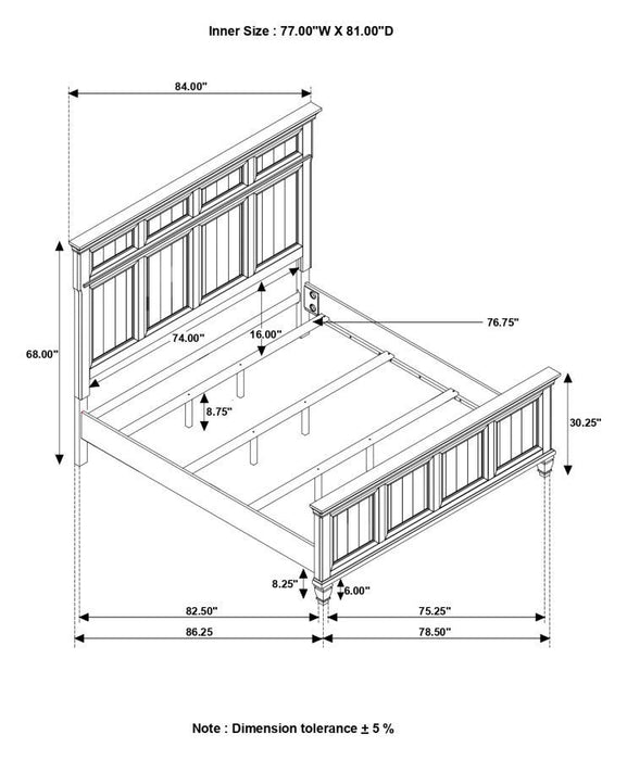 Avenue - Wood Panel Bed