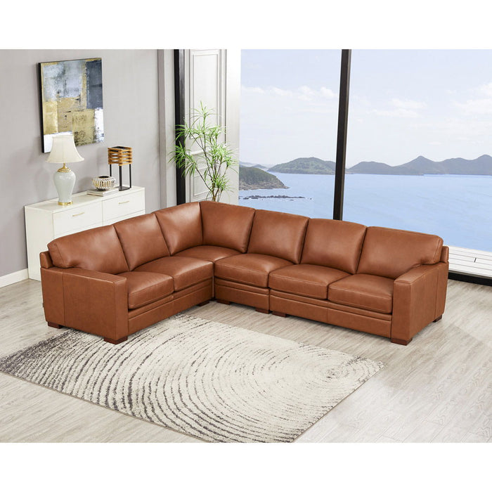 Dillon - Leather L-Shaped Sectional