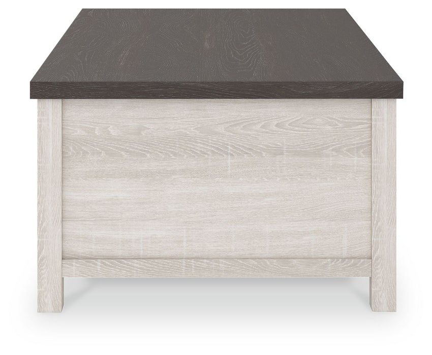 Dorrinson - White / Black / Gray - Lift Top Cocktail Table