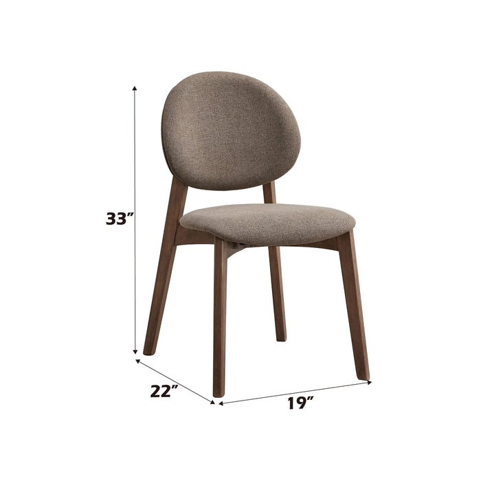 Hadasa - Linen Side Chair (Set of 2) - Light Brown