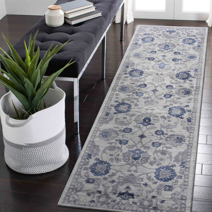 Marfi - 2' x 8' Oriental Non-Shedding Living Room Bedroom Dining Home Office Stylish And Stain Resistant Area Rug