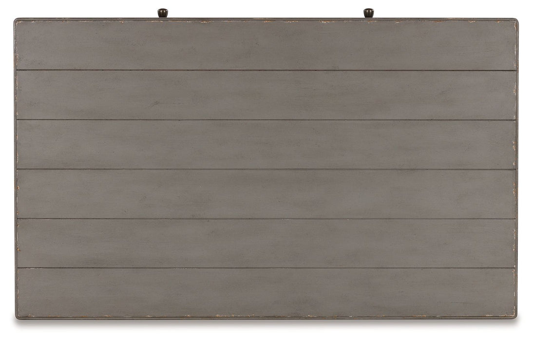 Charina - Antique Gray - Rectangular Cocktail Table