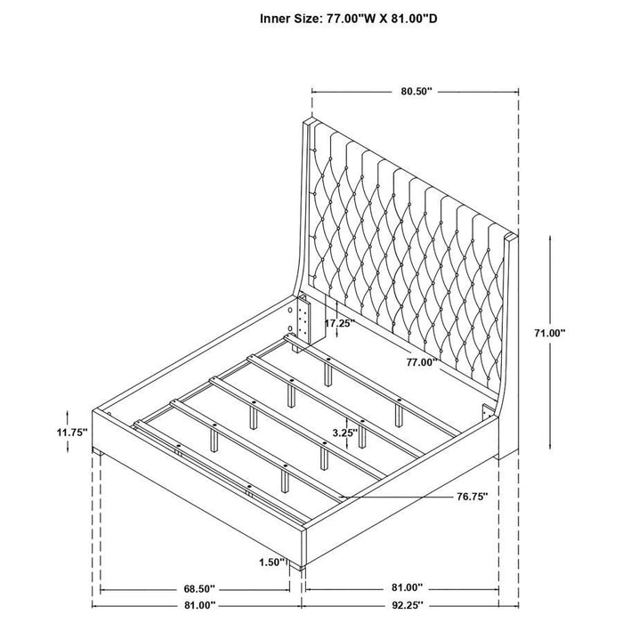 Camille - Button Tufted Bed