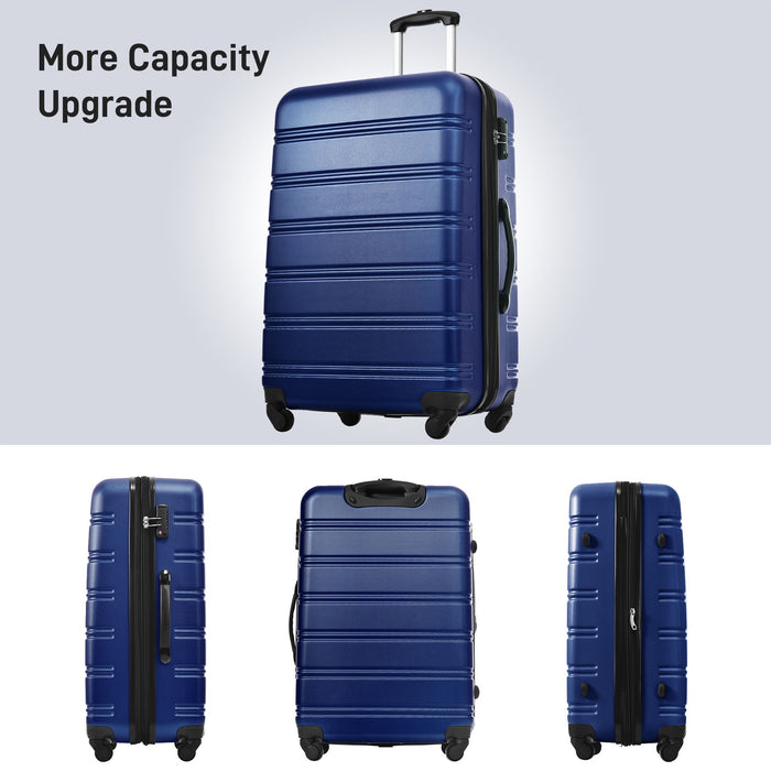 3 Piece Luggage Set Hardside Spinner Suitcase With Tsa Lock 20" 24" 28" Available