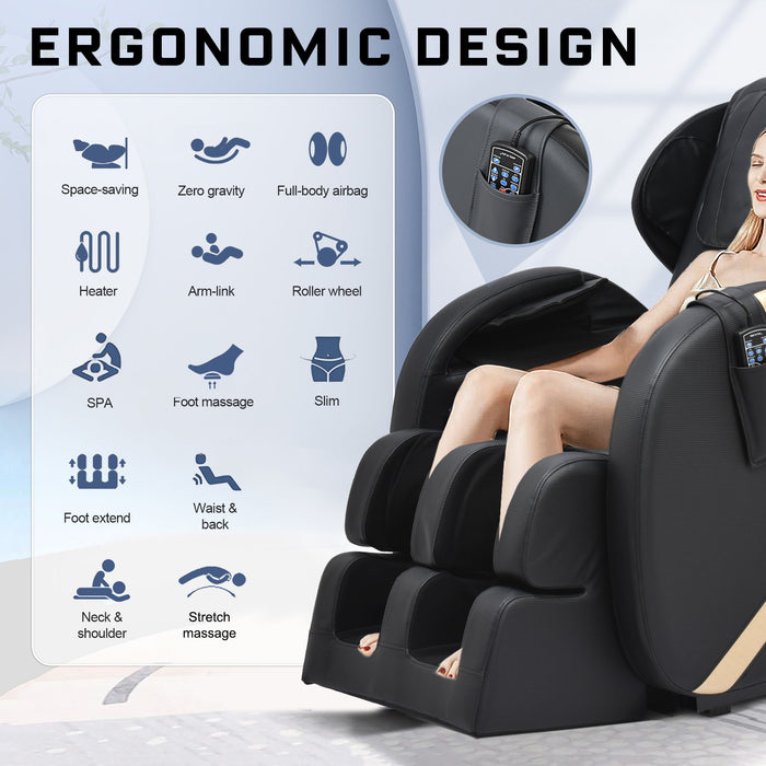 Massage Chair Recliner With Zero Gravity With Full Body Air Pressure